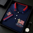 thumbnail image 2 of XDZJLR 250 Anniversary Polo Shirts For Men Patriotic Short Sleeve Casual Comfort Commemorative Graphic Collared Independence Day 4Th Of July Shirt Men S-5Xl, 2 of 5