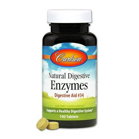 DA # 34 Enzymes alimentaires Carlson Laboratories 100 Tabs