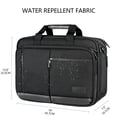 thumbnail image 2 of Portafolios para portátil VANKEAN 17.3 pulgadas repelente al agua bolsa de mensajero negro, 2 of 5