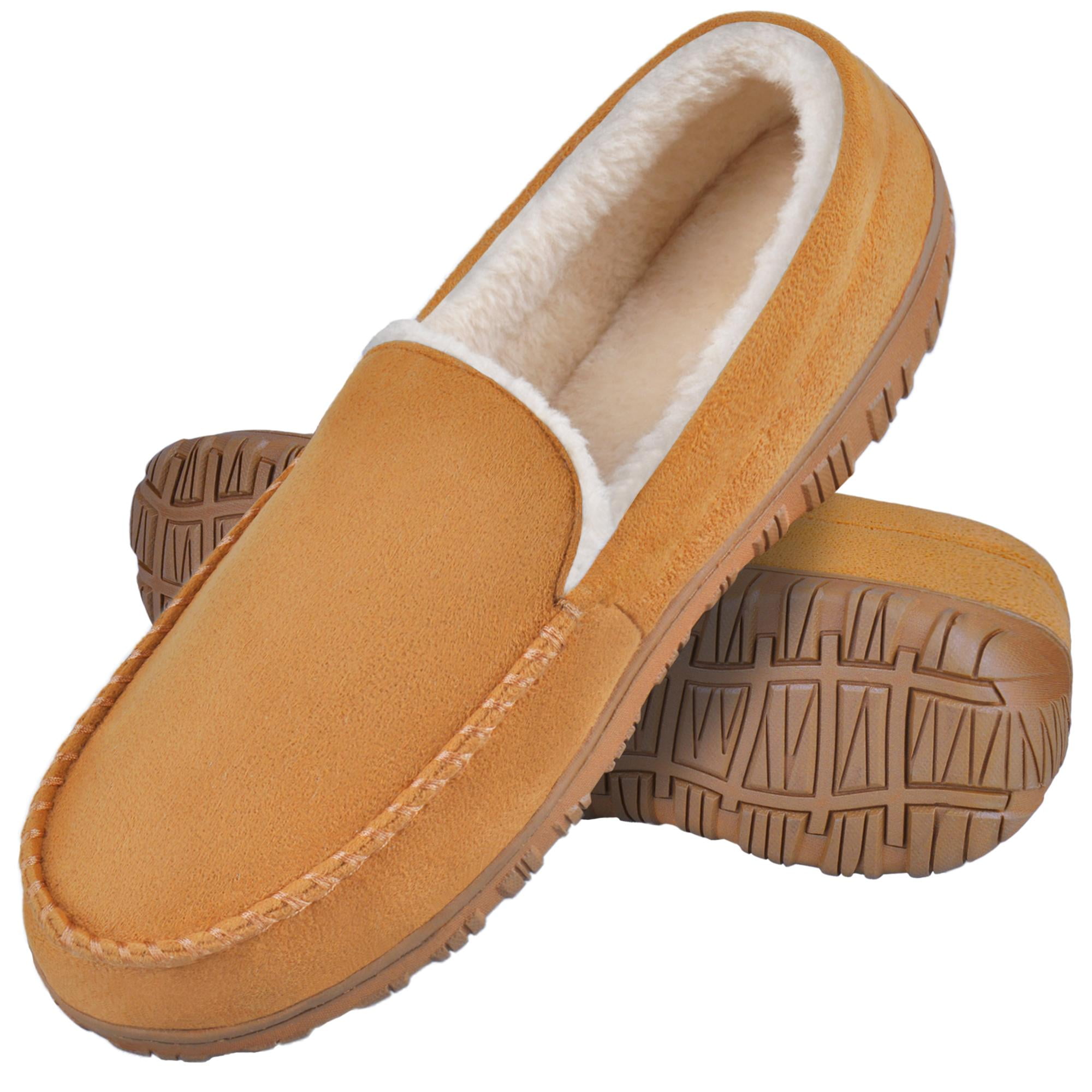 Tuboom Mens Moccasins Slippers Memory 