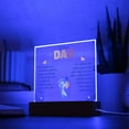 thumbnail image 2 of My Dear Dad My Footprint is Small Printed Square Shaped Acrylic Plaque, 2 of 20