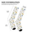 thumbnail image 2 of Lsque Dinosaur Pattern Sport Compression Socks for Men & Women 15-20 mmHg Knee High Nurse Pregnant Running Medical and Travel Athletic, 2 of 6