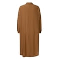 thumbnail image 4 of Abaya Dress for Elegant Women's Long Sleeve Button Down Abaya Casual Dress for Daily Wear, 4 of 6