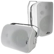 6.5 in. Indoor & Outdoor Weatherproof Speakers - White