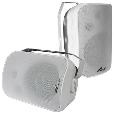 6.5 in. Indoor & Outdoor Weatherproof Speakers - White