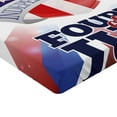 thumbnail image 2 of Ambesonne 4th of July Fitted Sheet, Patriotic Flag, Full Size, Multicolor, 2 of 3