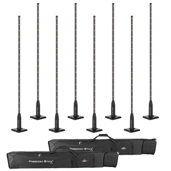 Chauvet DJ Freedom Stick X4 Free-Standing LED Arrays Eight Package