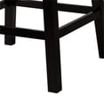 thumbnail image 5 of Pemberly Row White Faux Leather and Brown Wood 2-Piece Counter Stool Set, 5 of 9