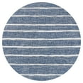 thumbnail image 3 of JONATHAN Y SANTA MONICA 5' Round Area Rug, Colonia Berber Stripe - Blue/Ivory, SMB125C-5R, 3 of 8