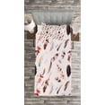 thumbnail image 3 of Ambesonne Boho Quilted Bedspread Set 2 Pcs, Fashion Feathers, Twin Size, Multicolor, 3 of 3