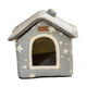 thumbnail image 2 of Lujoso refugio para mascotas, gatos y cachorros Gris, 2 of 9