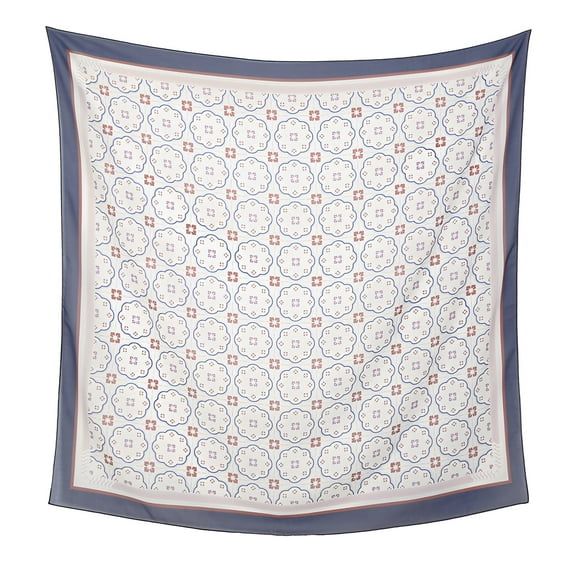 TELOLY Bandanas for Women,Cute Style Silk Bandana,Ladies Blue Bandana,Style3