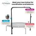 thumbnail image 4 of JumpSport 44" Handle Bar for Arched Leg Fitness Trampolines, Trampoline Not Included, 4 of 9