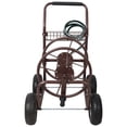 thumbnail image 4 of Expressions Bronze Metal Hose Reel Cart with Wheels, Heavy Duty, 250 Ft Hose Capacity, 4 of 10