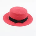 thumbnail image 3 of AOMPMSDX Cowboy Hats For Women Graduate Kids Girls Boys Summer Fedora Straw Wide Brim Floppy Beach Sun Visor Caps, 3 of 3