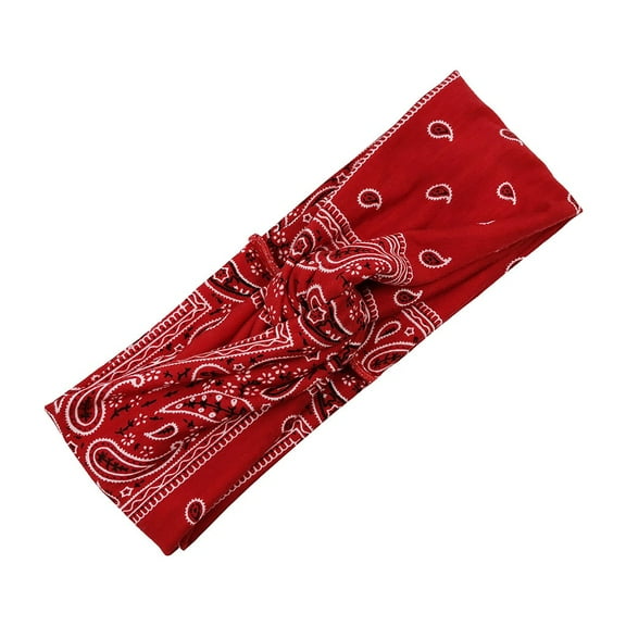 Fesfesfes Paisley Printed Knotted Hair Band Women Anti-stroke Headband Multifunction Hair Band,,Second Piece Free Shipping