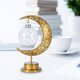 thumbnail image 3 of Luz decorativa de mesa, lámpara de luna de mesa, lámpara de luna LED de hierro, lámpara de escritorio con forma de luna, funcionalidad inteligente, 3 of 10