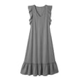 thumbnail image 4 of Horkkom Maxi Dresses for Women Linen Sleeveless Summer Dresses Flowy Everyday Wear Long Dresses,S-2XL, 4 of 6