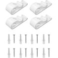 thumbnail image 1 of 4 Sets Plastic Roman Roller Blind Chain Cord P Clips Hooks Child Safety Roller Blind Clips For Vertical Roman Roller Blinds With 8 Screws And 8 Plasti, 1 of 5