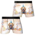thumbnail image 3 of Watercolor Golden Retriever Happy Birthday Celebration Balloons Gift Party All Over Print Boxer Briefs Underwear for Men Dad Goldens Dog Lover Gifts Idea - 00028, 3 of 6