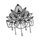 thumbnail image 2 of Arte de Pared Metálico Loto Decoración Hierro Ornamento Colgante Artesanal Moderno Llamativo Adecuado para Salón Oficina Hotel Café Pasillo Entrada, 2 of 9