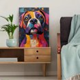 thumbnail image 5 of Qisvanset Framed Canvas Wall Art 12x16 Inch Colorful Abstract Bulldog Modern Pet Lover Art, 5 of 5