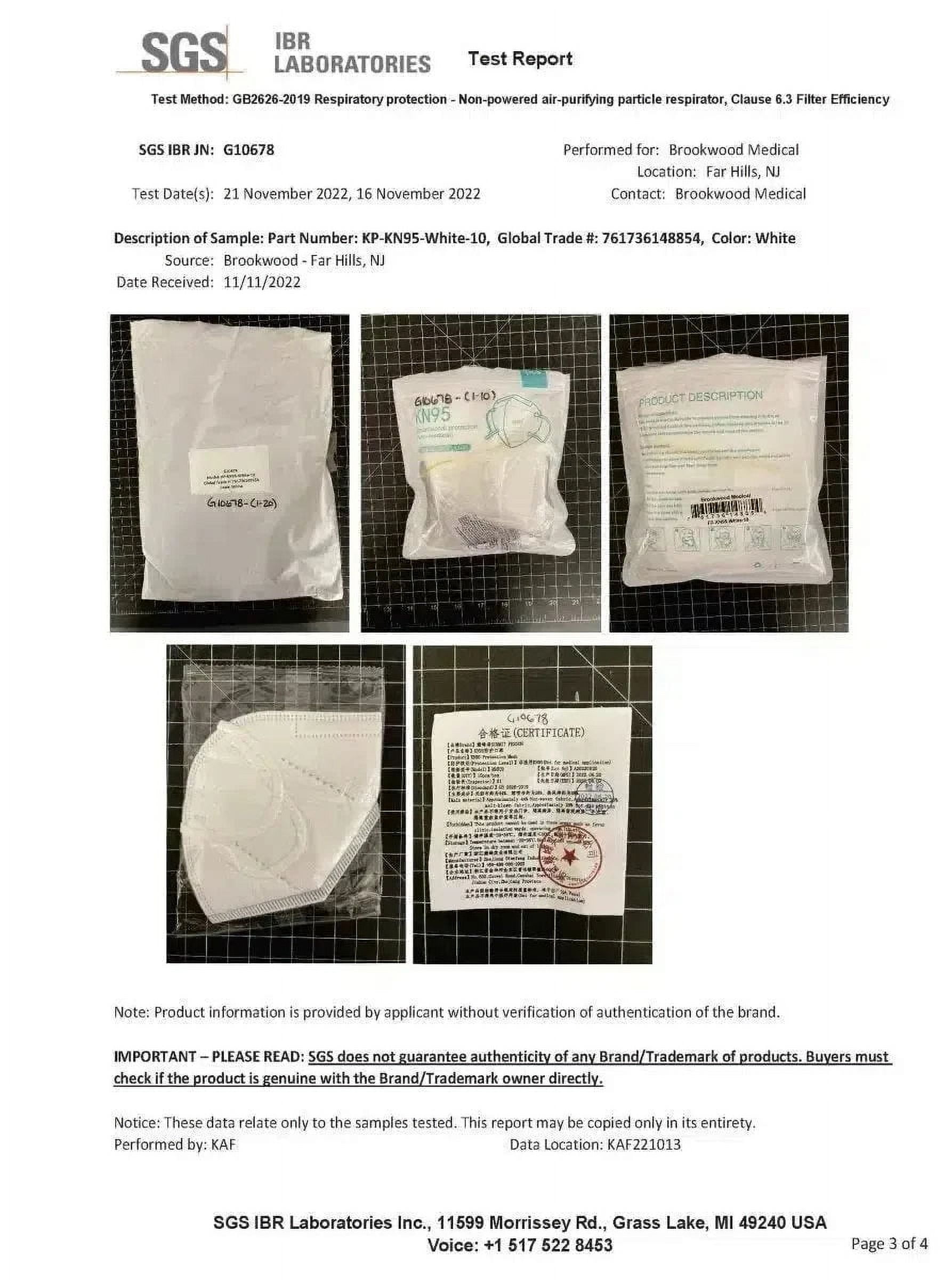 Standard KN95 Face Masks, CE Certified, 5PLY, Protective Mask, K95 Respirator