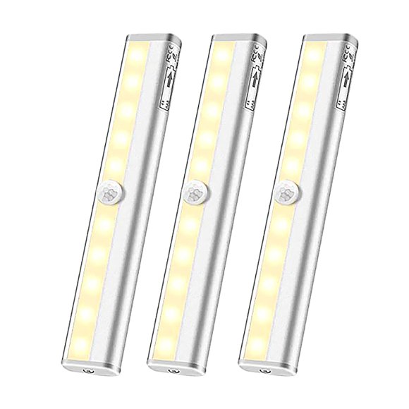Binwennn Bedroom String Lights 10 Ft Clear Christmas Lights 50 Count PIR Auto Motion Sensor Light Intelligent Portable Infrared Induction Lamp Night