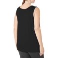 thumbnail image 3 of Just My Size Débardeur Femme Cool DRI Col Rond, 5X, Noir, 3 of 5