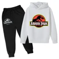 thumbnail image 2 of Sudadera con capucha y pantalón de dinosaurio de dibujos animados para niños, sudadera con capucha Jurassic World Dominion, ropa para niños de 4 a 14 años, traje de manga larga para otoño, 2 of 4