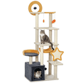 thumbnail image 1 of PawHut 63 Inch Cat Tree, Star and Moon Themed Cat Tower for Indoor Cats, 1 of 10