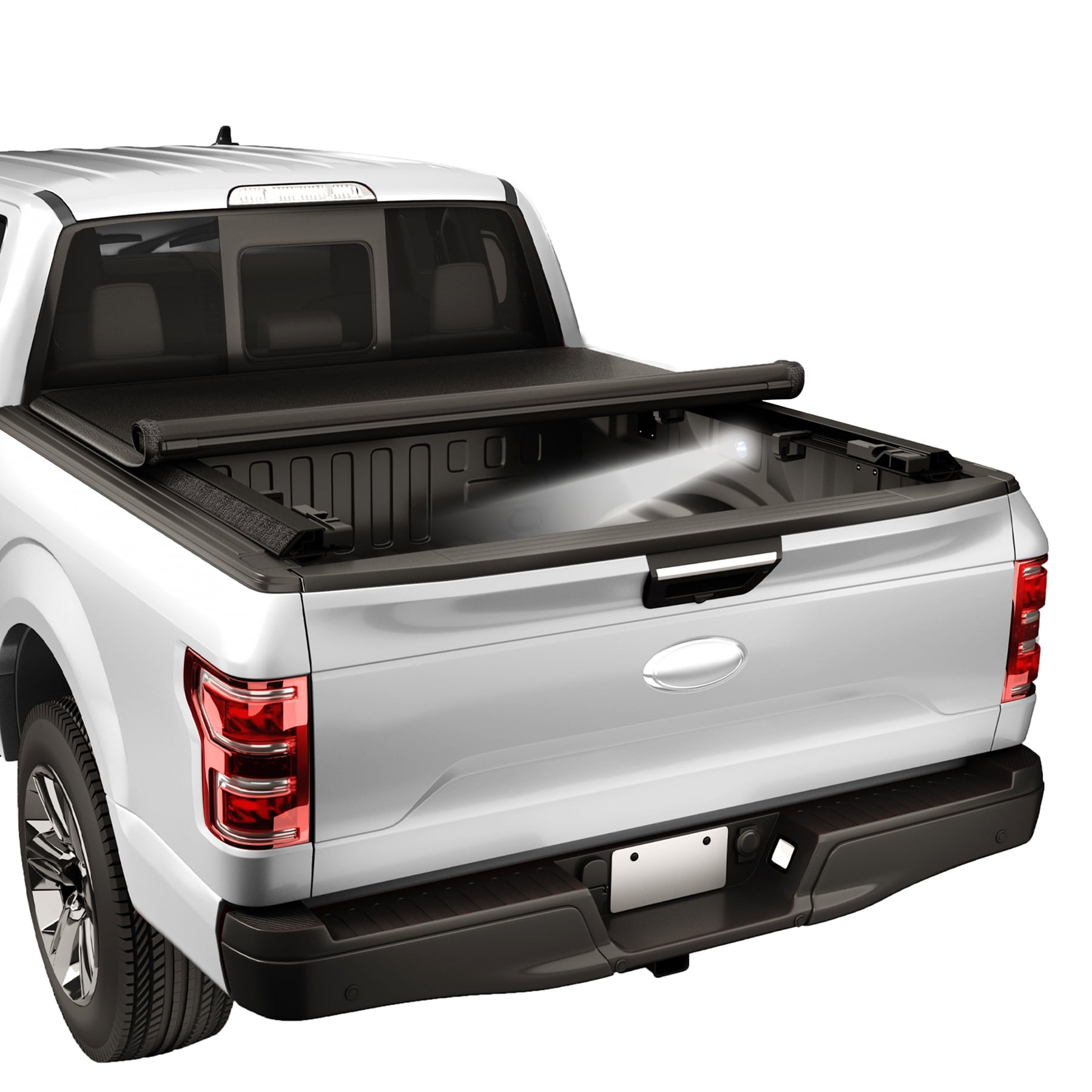 JDMSPEED Roll Up Truck Bed Tonneau Cover Compatible with 20152022 Ford