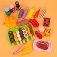 thumbnail image 1 of 80PCS Simulation Kitchen Toys For Children Cookware Bbq Pretend Cooking Play Miniature Food Kids Barbecue Set Educational Toy 27PCS(No Grill), 1 of 4