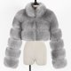 thumbnail image 5 of Abrigo de Piel Sintética Para Mujer Chaqueta Cálida Invierno Sólido Cuello en V Prendas de Abrigo Odeerbi  ODB178533, 5 of 5