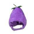 thumbnail image 2 of Gorro de berenjena para mascotas, gorro para gatos, accesorio para fotos, navideño, para perros para Pascua, Halloween, fiestas festivas, animales, 2 of 8