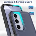 thumbnail image 3 of YEYKX Defender Case for Samsung Galaxy S25 5G 6.2'' Heavy Duty 1 in 1 Design Rugged Full Body Dustproof Shockproof Bumper Non-Slip Protective Cover,Blue,For Galaxy S25(5G), 3 of 5