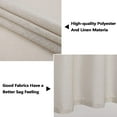 thumbnail image 7 of Shininglove Linen Bedroom Curtains 45inch Kitchen Window Curtain Panels, 2 Pcs, 7 of 7