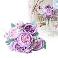 thumbnail image 2 of Peonies Artificial Flowers Vintage Faux Peony Bouquet Fake Flower for Vase Silk Floral Arrangements for Table Centerpiece Wedding Decoration Indoor Home Decor, 2 of 9