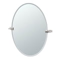 thumbnail image 2 of Gatco Bleu 26.5" Frameless Oval Mirror, Chrome, 2 of 2