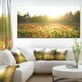 thumbnail image 1 of Poppy Field under Bright Sunlight - Large Landscape Canvas Art Print, 1 of 4