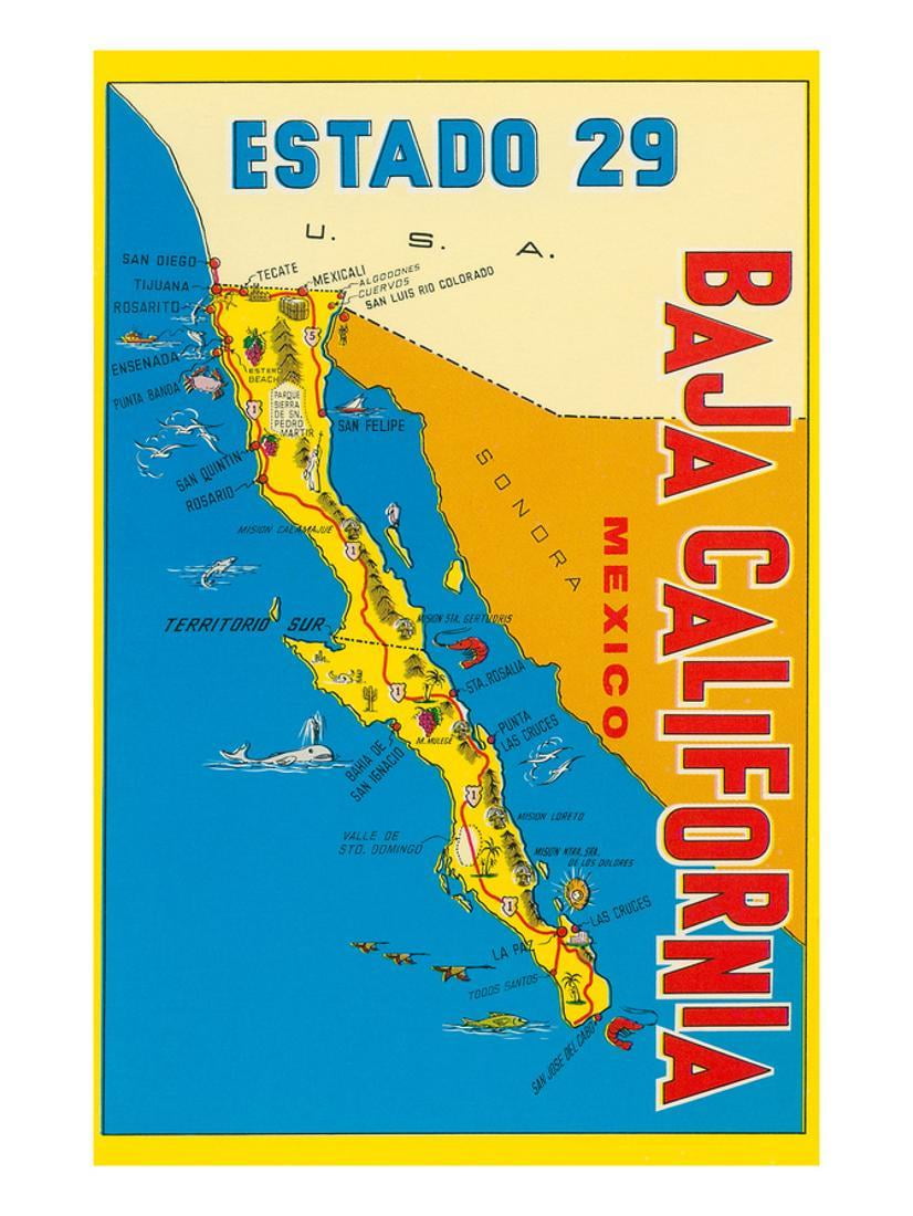 Map Of Baja California Mexico Topographic Map Of Usa With States