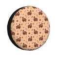 thumbnail image 1 of Fotbe Turkey And Autumn Leaves Funda de Llanta de Repuesto con Estampado, Engrosada, Ajuste Universal para Jeep, Remolque, RV, SUV, Camión-17 inch, 1 of 6