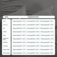 thumbnail image 3 of California King Size Bed Sheets Set - 400 Thread Count Sheets, 100% Egyptian Cotton Hotel Luxury Bedding, for Kids, Dorm Rooms & Adults Fits Mattress Upto 24" Deep Dark-Gray Solid Sheet Set, 3 of 5