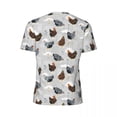 thumbnail image 6 of T Shirt For Men Sportswear T-Shirt For Man Chicken Art Novelty Cute Hen Print Beach Tee Shirt O Neck, 6 of 7