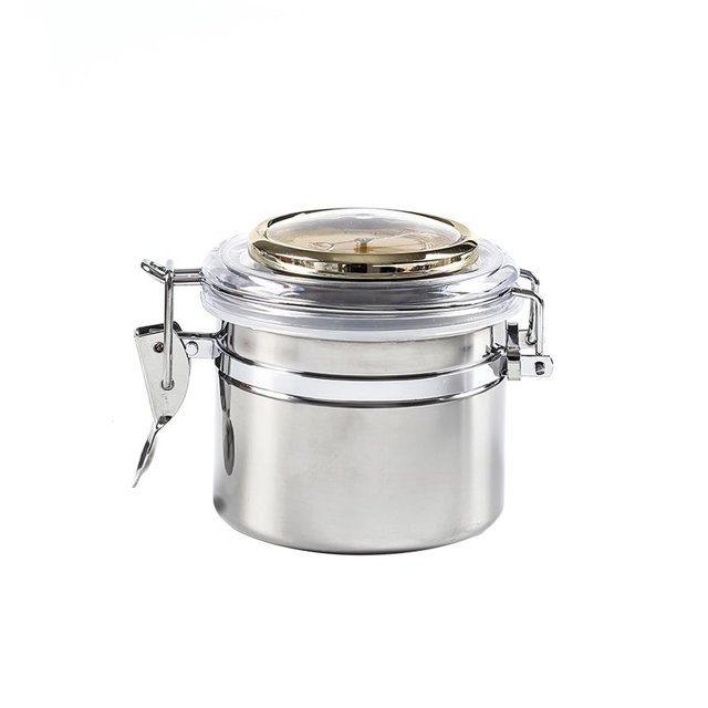 Estuche Para Humidificador De Cigarros Contenedor Para Tarros De Cigarros Caja De Almacenamiento Con Higrómetro Para Cigarros Cigarette Tea Leaf Eigraketly HA025333-01