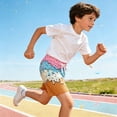 thumbnail image 5 of Lanbubble Boys Athletic Groundwork Performance Shorts Kids Mesh Breathable Quick Dry Stretch Basketball Active Sweat Shorts for 7-14 Years, 5 of 7