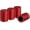 Red, variant on Tire Valve Stem Caps, Black, 4 pcs/Pack, Anodized Aluminum Tire Valve Cap Set, Corrosion Resistant, Universal Stem Covers for Cars Trucks Motorcycles SUVs and Bikes