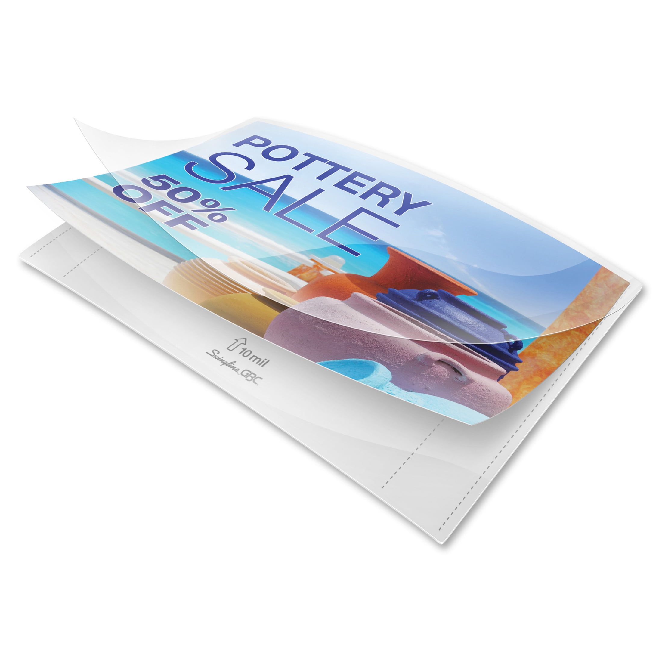 Gbc EZUse Thermal Laminating Speed Pouches Letter Size 10 Mil 50 pcs - Thermal