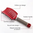 thumbnail image 3 of 2pcs Curved Massage Hair Combs - Anti-Static Boar Bristle Scalp Massage Comb for Hair Detangling and Curly Hair Styling, 3 of 5
