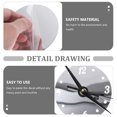 thumbnail image 3 of MasteelfCA DIY Home Decoration Fashion 3D Mirror Sticker Clock Mirror Wall Clock Living Room (Silver), 3 of 8